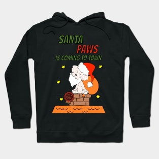 Santa Paws is Coming to Town Hoodie